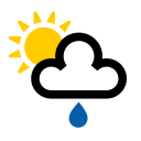 Leichter Regen und Sonne