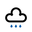 Teilweise leichter Nieselregen