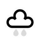 Starker gefrierender Regen